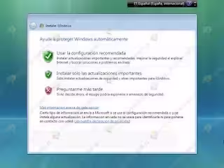 Instalación Windows Vista
