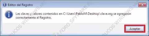 Editor registro