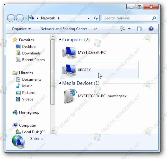 Compartir archivos e impresoras entre Windows 7 y XP