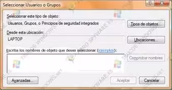 Configurar el usuario o grupo configurar usuario o grupo