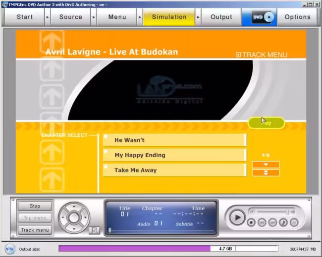 Crear DVD con el TMPGEnc DVD Author