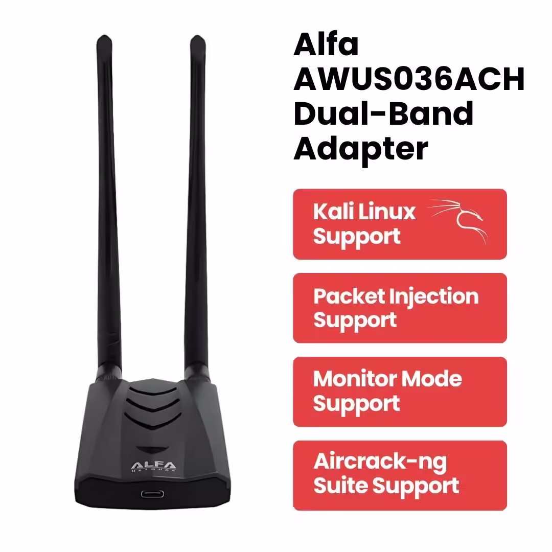 Cómo auditar redes WiFi en Windows: guía práctica con herramientas modernas Adaptador Alfa AWUS036ACH para auditorías WiFi