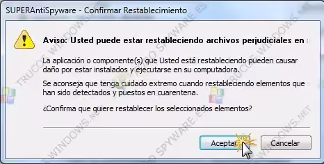 Restablecer