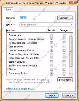 Asignar nuevos permisos