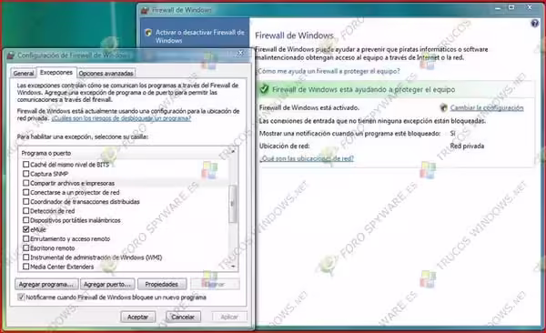 Firewall de Windows