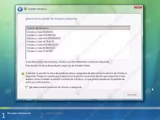Instalación Windows Vista