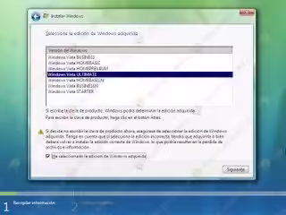 Instalación Windows Vista