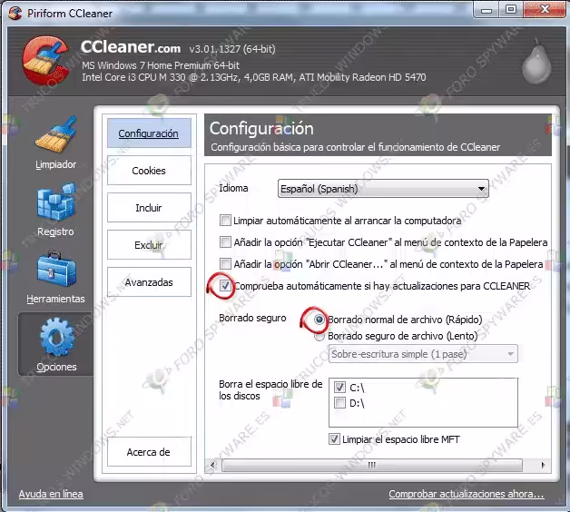 Manual de CCleaner