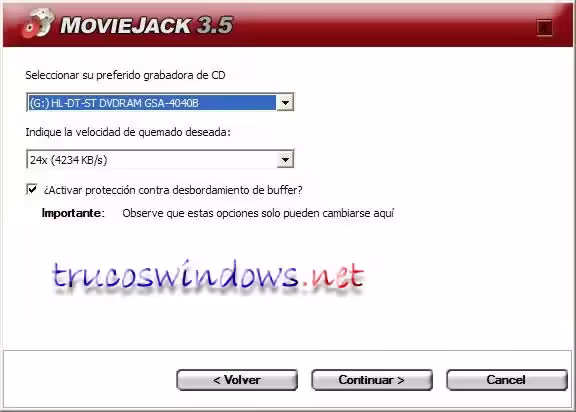 Ripear de DVD a AVI con el MovieJack