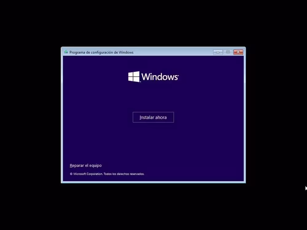 Instalar Windows 11 - Paso 3 - Botón  Inicio Instalación