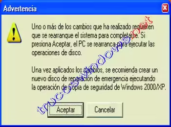 Redimensionar y crear nueva partición