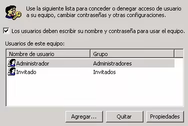 Permisos en Windows XP