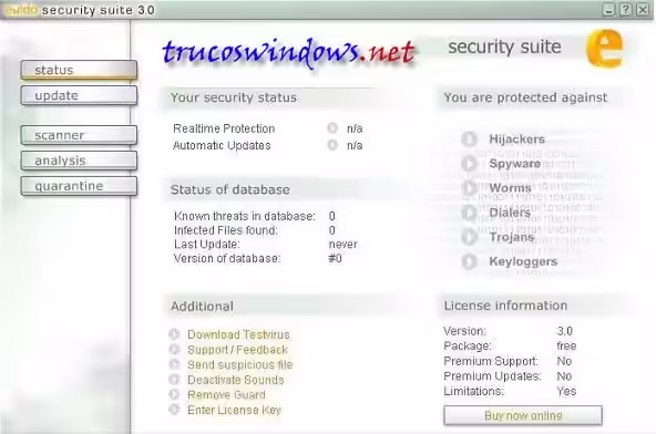 Manual Ewido Security