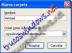 Captura de pantalla de Thunderbird