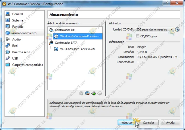 Manual de VirtualBox - Windows 8 Consumer Preview