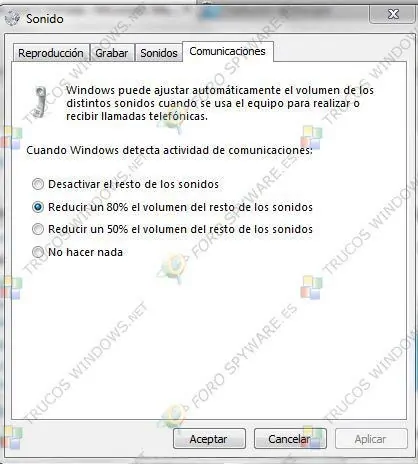 Configurar ajustes de volumen automáticamente en Windows 7
