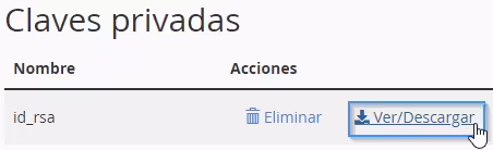 Imagen captura Descargar clave