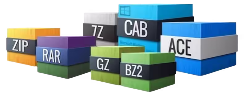 Imagen formatos archivos comprimidos