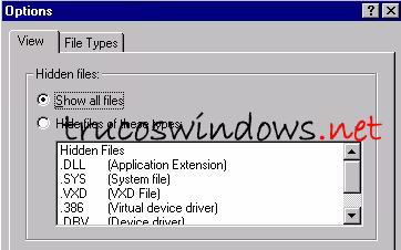 configurar Windows NT 4.0 y que muestre archivos ocultos configurar Windows NT 4.0 y que muestre archivos ocultos
