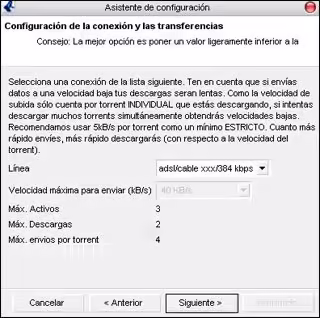 Configuración de Azureus