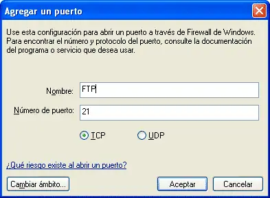 Configurar Firewall de Windows XP con Servi Pack 2