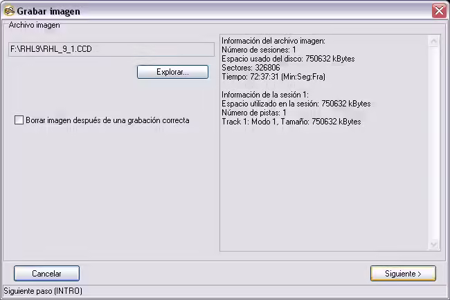 Grabar Imagen