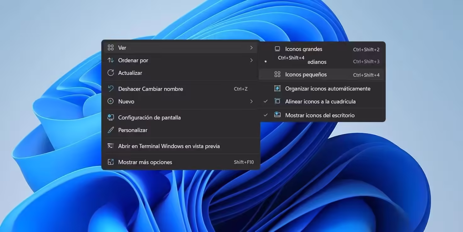 Cómo cambiar el tamaño de los iconos en Windows 11 Cómo cambiar el tamaño de los iconos en Windows 11
