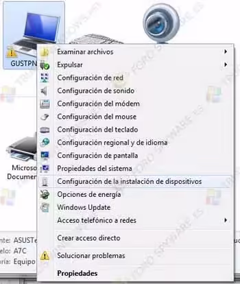 configuracion dispositivos