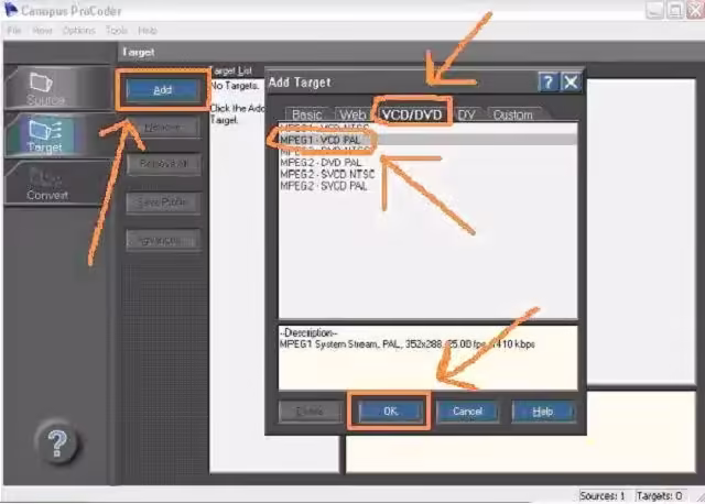 Crear un CVCD a partir de un AVI o MPG con el Canopus Procoder