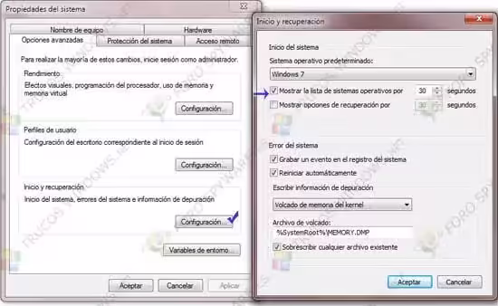 desactivar arranque multiple