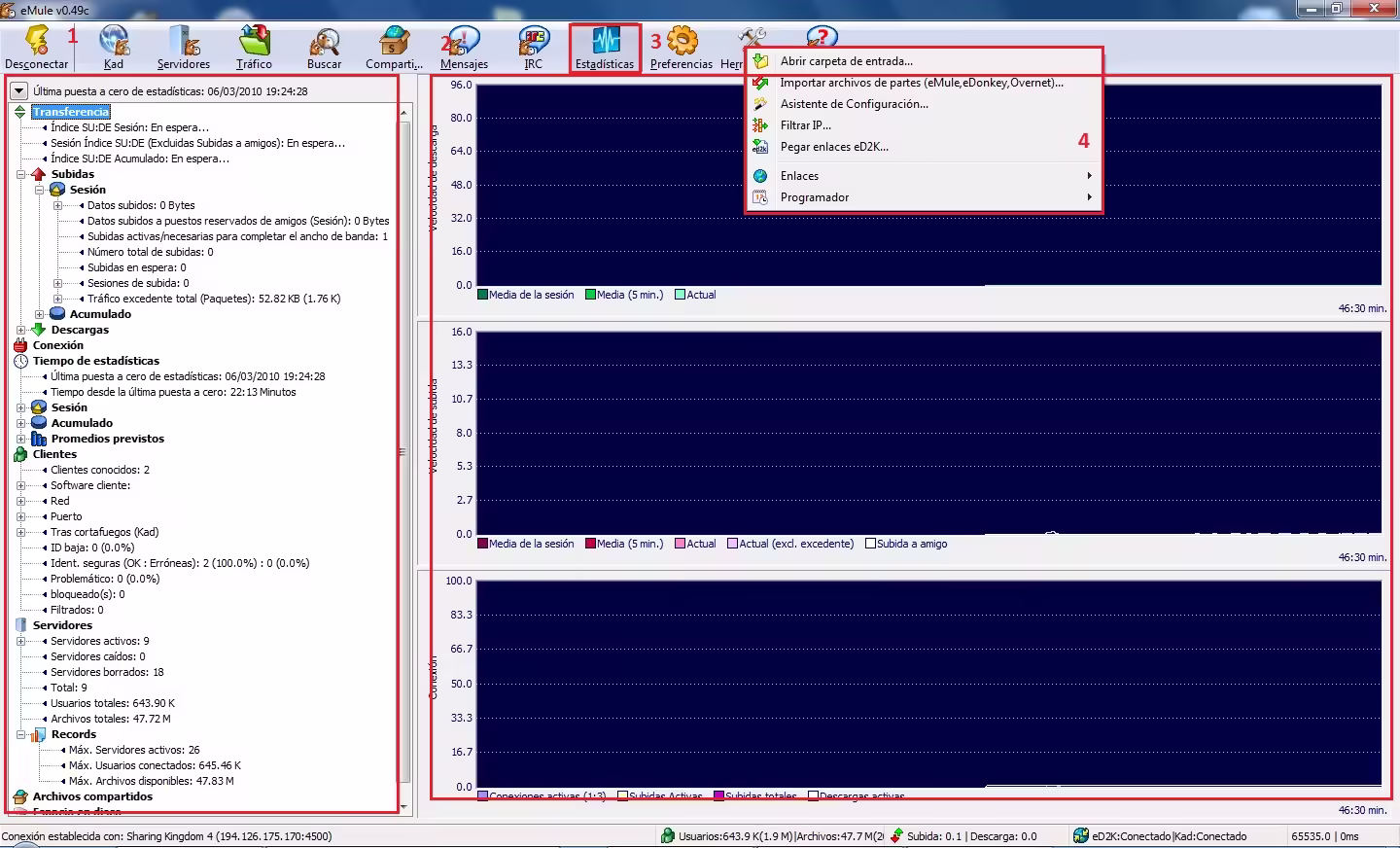 Estadisticas emule