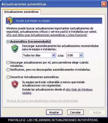 Actualizaciones automáticas