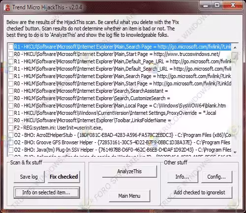 Manual de uso HijackThis Manual HijackThis