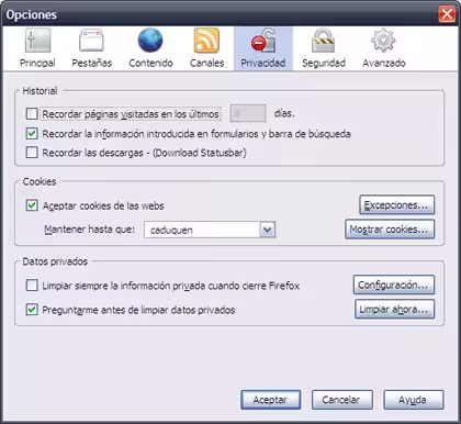 Desactiva autocompletar en Internet Explorer, Firefox y Opera