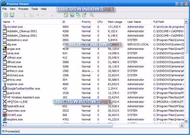PrcView-Process Viewer