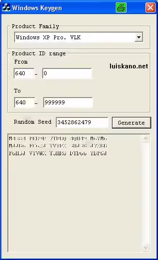 Keygen WinXP 