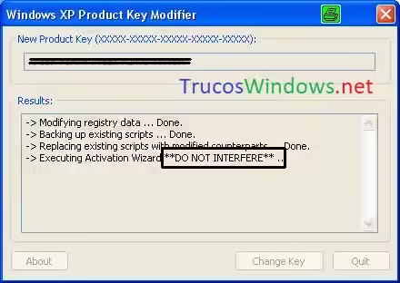 Cambiar el serial de Windows XP 