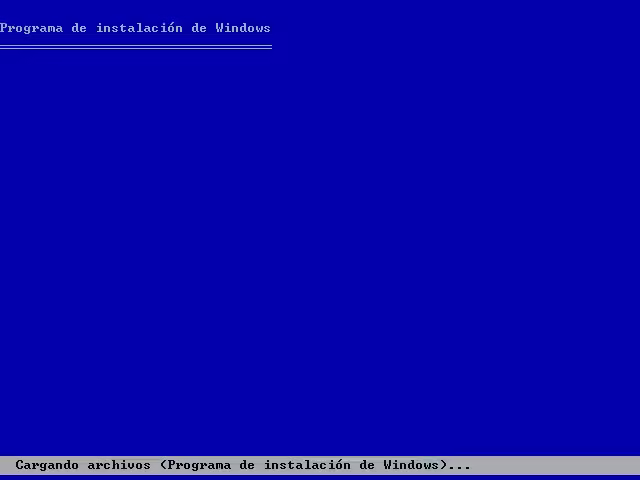 Instalación de Windows XP