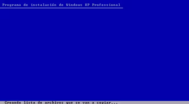 Instalación de Windows XP