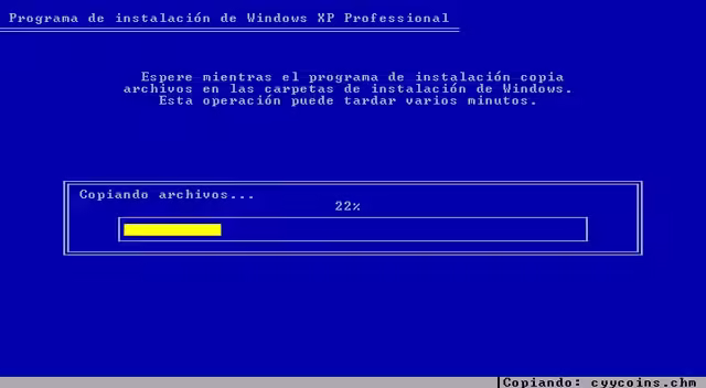 Instalación de Windows XP