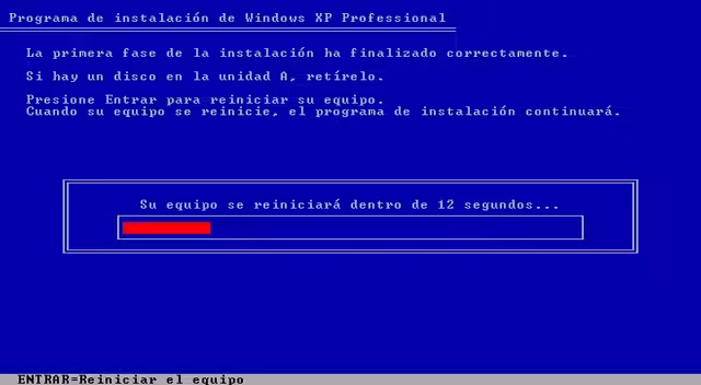 Instalación de Windows XP