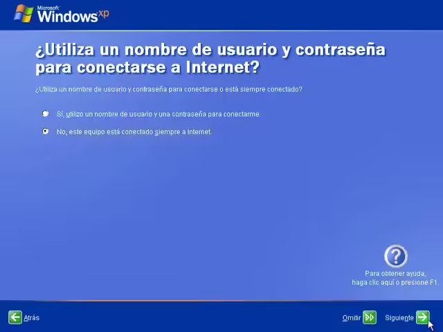 Instalación de Windows XP
