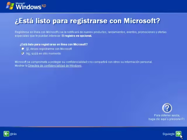 Instalación de Windows XP
