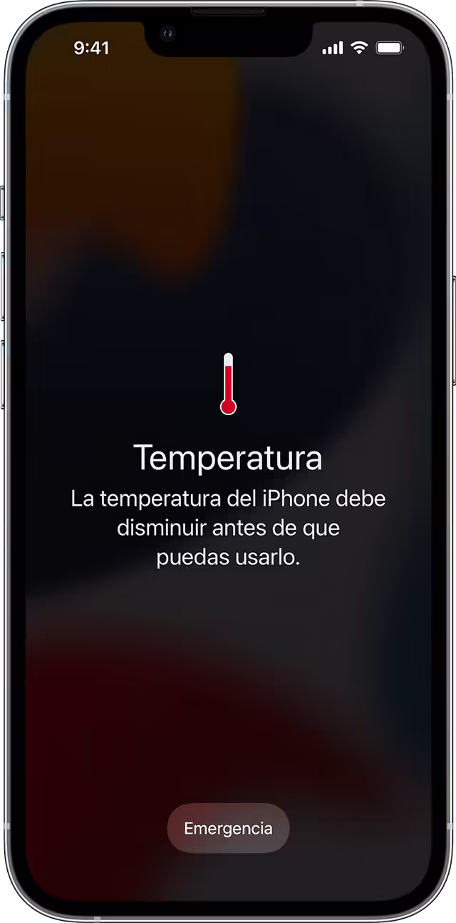 Smartphone con advertencia térmica — Contextualiza el problema