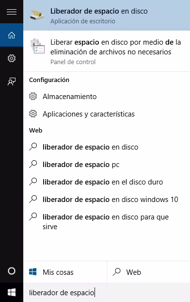  Liberador de espacio en disco