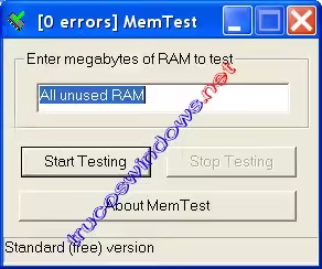 error memtest