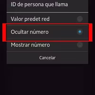 Ocultar el número de móvil