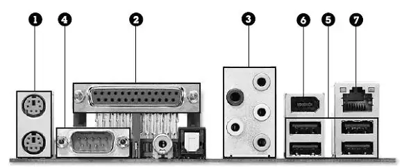 Conectores externos - Partes que conforman una PC