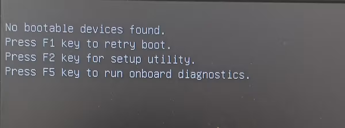 Press F1 to Run SETUP Press F1 to Run SETUP