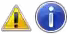 Triangulo amarillo de aviso e información